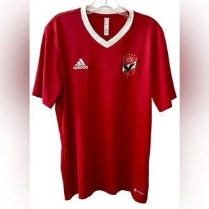 Adidas Al Ahly Fans Home Red Soccer Jersey Men's Size Large NWT